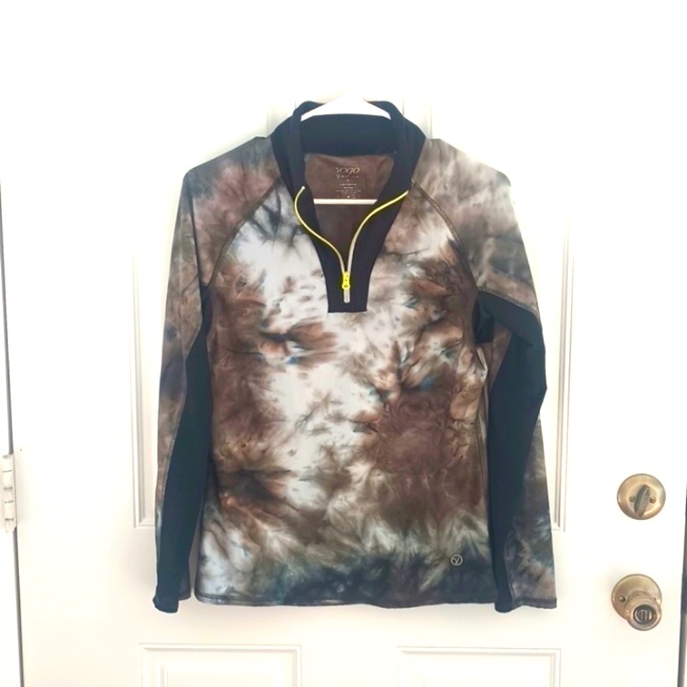 Vogo athletica pull over half zip tie dye sweatshirt jacket size S